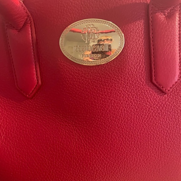 Gorgeous Roberto Cavalli Red Leather bag - Picture 4 of 13